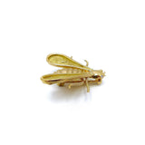 18K Gold & Diamond Chaumet Bee Brooch or Pendant Brooch Kirsten's Corner Jewelry