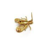 18K Gold & Diamond Chaumet Bee Brooch or Pendant Brooch Kirsten's Corner Jewelry