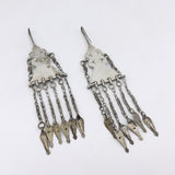 Hand-crafted Tribal 800 Silver & Carnelian Uzbekistan Earrings Earrings Kirsten's Corner Jewelry