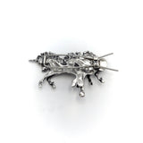 Vintage Sterling Silver Unicorn Hair Barrette Objects of Virtue Kirsten's Corner Jewelry