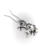 Vintage Sterling Silver Unicorn Hair Barrette Objects of Virtue Kirsten's Corner Jewelry