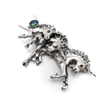 Vintage Sterling Silver Unicorn Hair Barrette Objects of Virtue Kirsten's Corner Jewelry