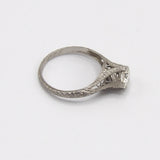 Unique Art-Deco Platinum Diamond Engagement Ring ring Ring