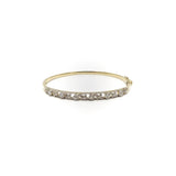 Edwardian 14K Gold Platinum Topped Bracelet with Old European Cut Diamonds Bracelet Kirsten's Corner