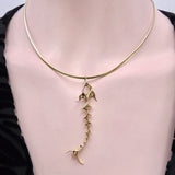 Ronald Hayes Pearson 14K Gold Modernist Fish Pendant Pendant Kirsten's Corner