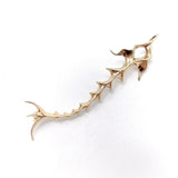 Ronald Hayes Pearson 14K Gold Modernist Fish Pendant Pendant Kirsten's Corner