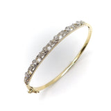 Edwardian 14K Gold Platinum Topped Bracelet with Old European Cut Diamonds Bracelet Kirsten's Corner