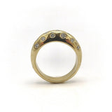 18K & Diamond Contemporary Dome-Shaped Ring Ring Kirsten's Corner Jewelry