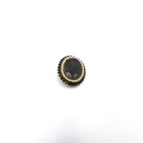 14K Gold Victorian Mourning Brooch with Hair, Faceted Stones and Pearls Brooches, Pins Kirsten's Corner Jewelry