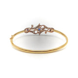 Edwardian 14K Gold, Platinum, Sapphire & Pearl Bracelet Bracelet Kirsten's Corner Jewelry