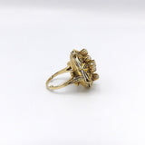 Victorian 18K Gold and Diamond Taille d’Epargne Ring Ring Kirsten's Corner Jewelry