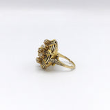 Victorian 18K Gold and Diamond Taille d’Epargne Ring Ring Kirsten's Corner Jewelry