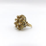 Victorian 18K Gold and Diamond Taille d’Epargne Ring Ring Kirsten's Corner Jewelry