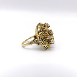 Victorian 18K Gold and Diamond Taille d’Epargne Ring Ring Kirsten's Corner Jewelry