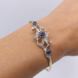 Edwardian 14K Gold, Platinum, Sapphire & Pearl Bracelet Bracelet Kirsten's Corner Jewelry