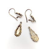12K Gold Etruscan Revival Reversible Drop Earrings Earrings Kirsten's Corner Jewelry
