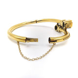 Etruscan Revival 14K Gold Bracelet with Diamonds Bracelet Kirsten's Corner Jewelry