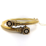 Etruscan Revival 14K Gold Bracelet with Diamonds Bracelet Kirsten's Corner Jewelry