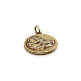 14K Gold & Ruby Victorian Inspired Signature Boar Pendant-Charm Pendant, Charm Kirsten's Corner Jewelry