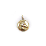 14K Gold & Ruby Victorian Era Signature Dog Pendant-Charm Pendant, Charm Kirsten's Corner Jewelry