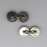 Scottish Terrier Sterling Silver Reverse Hand-Painted Essex Crystal CuffLinks Cufflinks Kirsten's Corner Jewelry