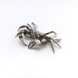 Sterling Silver Articulated Crab Sculpture by Oleg Konstantinov okimono Kirsten's Corner Jewelry