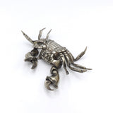 Sterling Silver Articulated Crab Sculpture by Oleg Konstantinov okimono Kirsten's Corner Jewelry
