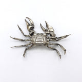 Sterling Silver Articulated Crab Sculpture by Oleg Konstantinov okimono Kirsten's Corner Jewelry