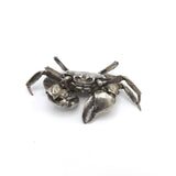 Sterling Silver Articulated Crab Sculpture by Oleg Konstantinov okimono Kirsten's Corner Jewelry