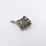 Late Victorian Sterling Silver and 12K Gold Diamond Pendant Pendant Kirsten's Corner Jewelry