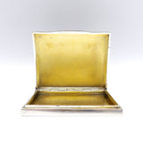 Hand Painted Enamel Silver Odalisque Erotica Cigarette Case Case Kirsten's Corner Jewelry