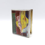 Hand Painted Enamel Silver Odalisque Erotica Cigarette Case Case Kirsten's Corner Jewelry