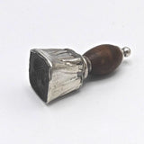 Antique Sterling Silver & Black Agate Intaglio Seal Objects of Virtue Kirsten's Corner Jewelry