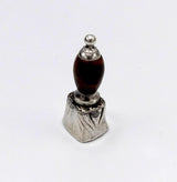 Antique Sterling Silver & Black Agate Intaglio Seal Objects of Virtue Kirsten's Corner Jewelry