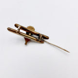 Georgian-Era Gilded Silver Venetian Blackamoor Brooch with Garnet and Enamel Brooches, Pins Kirsten's Corner Jewelry