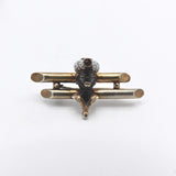 Georgian-Era Gilded Silver Venetian Blackamoor Brooch with Garnet and Enamel Brooches, Pins Kirsten's Corner Jewelry