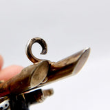 Georgian-Era Gilded Silver Venetian Blackamoor Brooch with Garnet and Enamel Brooches, Pins Kirsten's Corner Jewelry