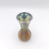 Rindskopf Glass Vase with Sterling Silver Overlay, circa 1900 Decor Kirsten's Corner