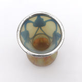 Rindskopf Glass Vase with Sterling Silver Overlay, circa 1900 Decor Kirsten's Corner