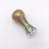 Rindskopf Glass Vase with Sterling Silver Overlay, circa 1900 Decor Kirsten's Corner
