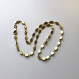 18K Gold Italian Leaf Medallion Necklace