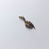 Victorian 14K Gold Autumn Leaf Pendant or Charm