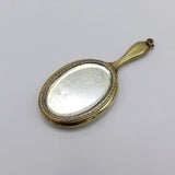 Art Deco Sterling Silver and Enamel Handheld Mirror Pendant Pendant Kirsten's Corner Jewelry