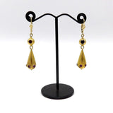 Etruscan Revival 14kt and 18kt Gold Earrings with Amethysts, circa 1880 Earrings Kirsten's Corner Jewelry