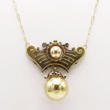 Exquisite Rose & Yellow Gold, Etruscan Revival Necklace Necklace Kirsten's Corner Jewelry