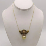 Exquisite Rose & Yellow Gold, Etruscan Revival Necklace Necklace Kirsten's Corner Jewelry