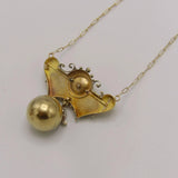 Exquisite Rose & Yellow Gold, Etruscan Revival Necklace Necklace Kirsten's Corner Jewelry