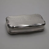 French 950 Silver Engine Turned or Pill Box Box Kirsten's Corner Jewelry