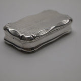 French 950 Silver Engine Turned or Pill Box Box Kirsten's Corner Jewelry