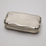 French 950 Silver Engine Turned or Pill Box Box Kirsten's Corner Jewelry